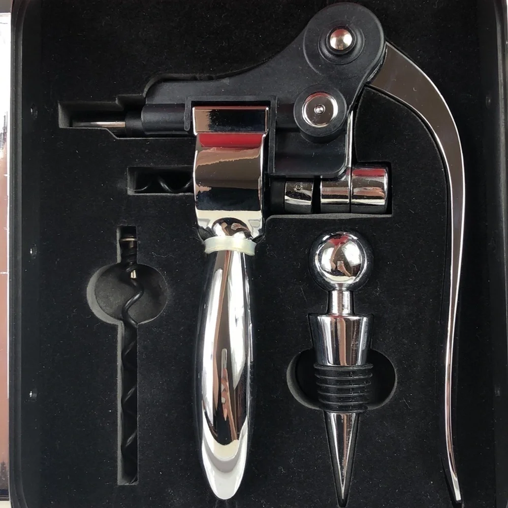 Wine Valet Kit Wine Opener Stopper Case Bar Accessory
